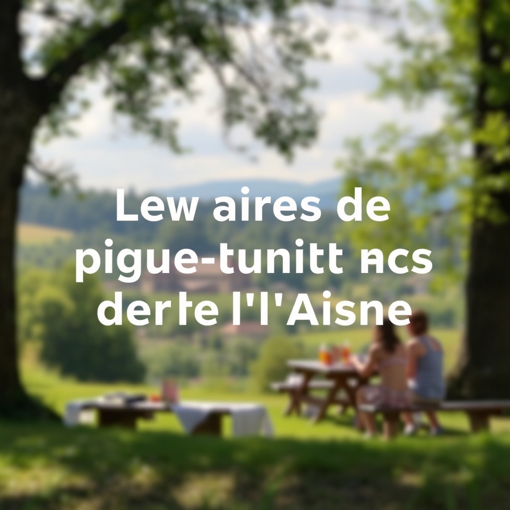 Notre sélection sur Amazon — Les aires de pique-nique aménagées dans l'Aisne